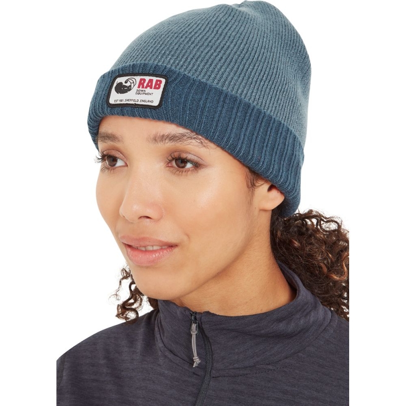 RAB Essential Beanie Orion Blue/Tempest Blue muts