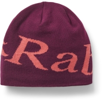RAB Logo Beanie Mulberry/Hibiscus muts