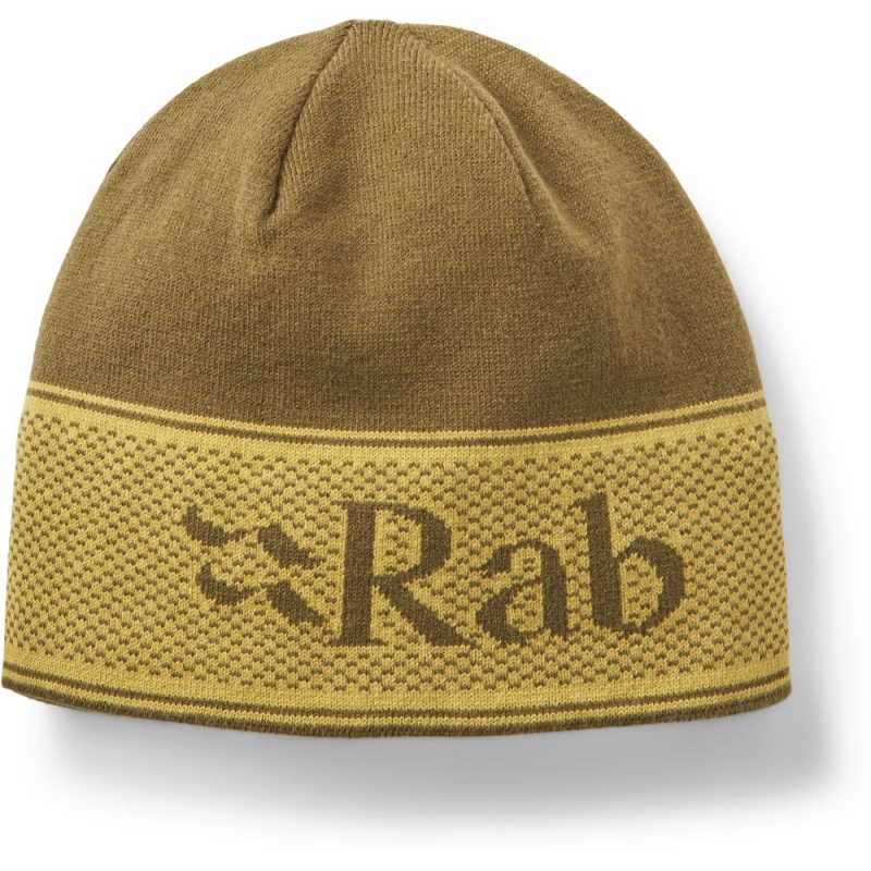 RAB Logo Band Beanie Oak/Dark Pollen muts