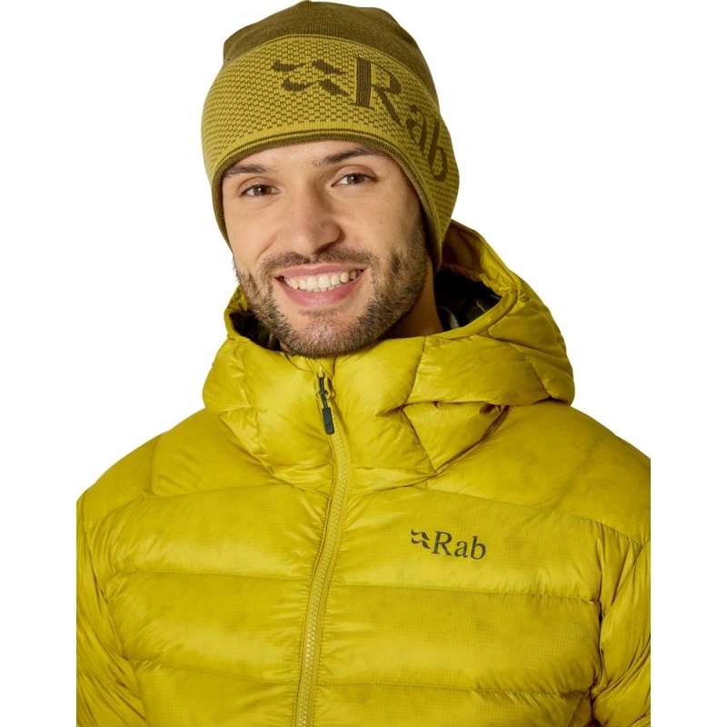 RAB Logo Band Beanie Oak/Dark Pollen muts