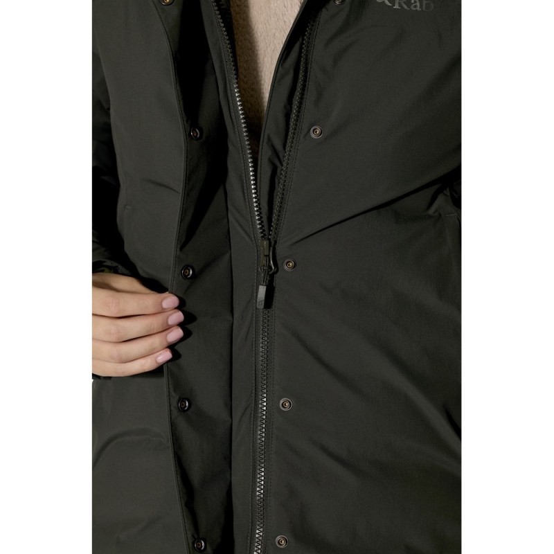 RAB Valiance Parka Women's Dark Army winterjas