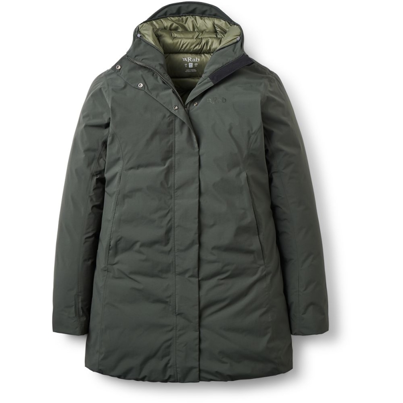 RAB Valiance Parka Women's Dark Army winterjas