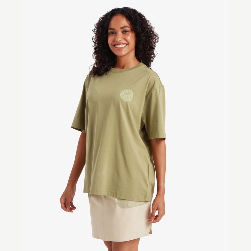 Sherpa Tarcho Marigold Tee Women's Pistachio