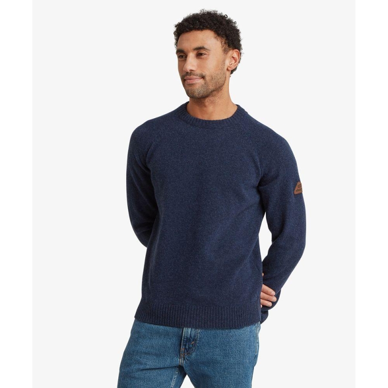 Sherpa Kantega Crew Sweater Umber Blue trui