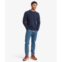 Sherpa Kantega Crew Sweater Umber Blue trui