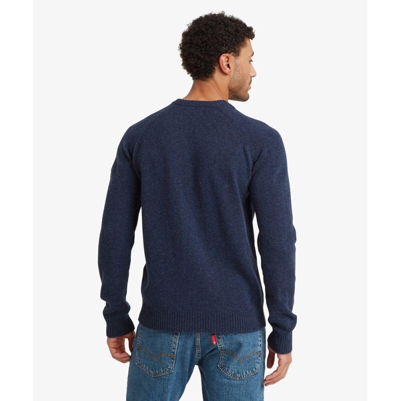 Sherpa Kantega Crew Sweater Umber Blue trui