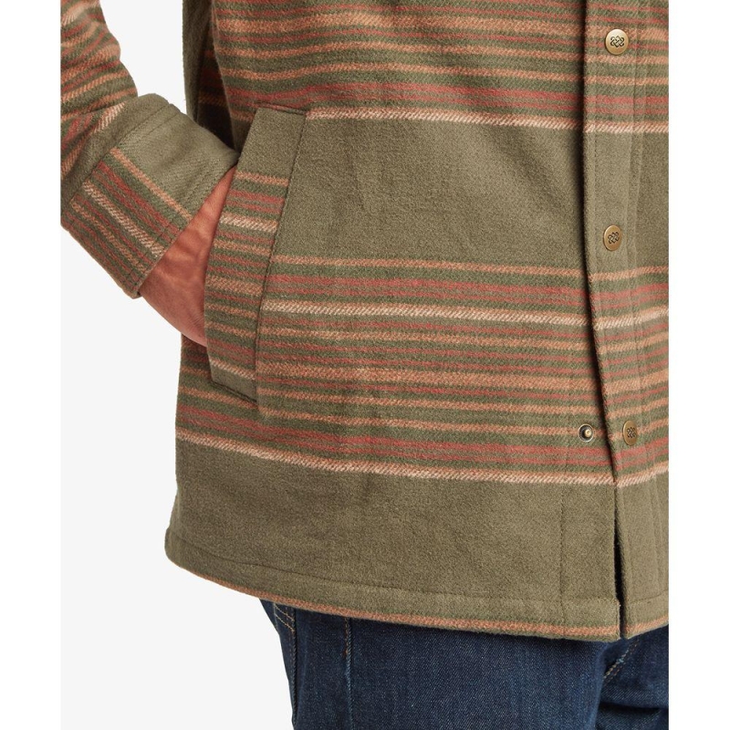 Sherpa Dharko Shirt Jacket Evergreen vest