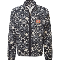 Sherpa Tarcho Printed Full Zip Jacket Black Brocade vest