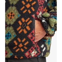 Sherpa Tarcho Printed Full Zip Jacket Black Bhutan vest