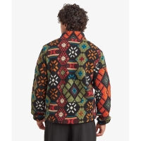 Sherpa Tarcho Printed Full Zip Jacket Black Bhutan vest