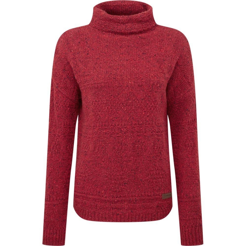 Sherpa Yuden Sweater Women's Tibetan Red trui
