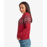 Sherpa Dumji Sweater Women's Tibetan Red trui