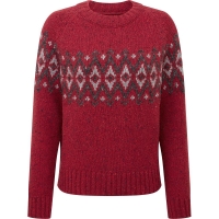 Sherpa Dumji Sweater Women's Tibetan Red trui