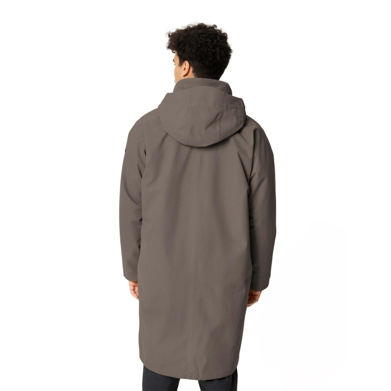 Vaude Coreway Padded Trenchcoat deer brown winterjas