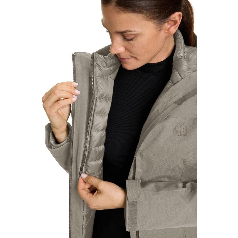 Nordisk Liz Twin Down Coat Women's Vintage Khaki donjas