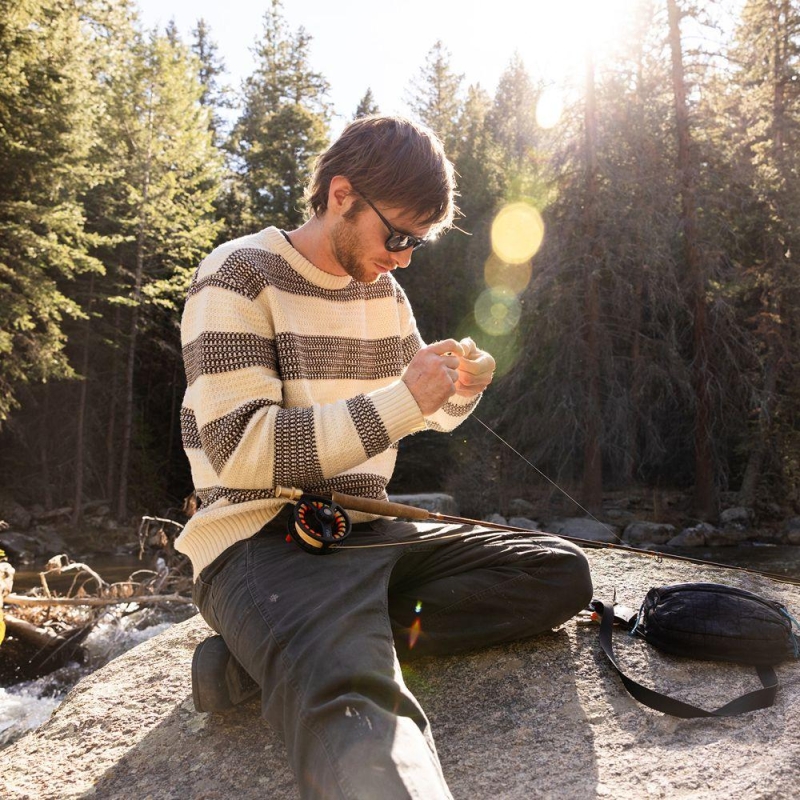 Royal Robbins Moro Rock Crew Chalk Aster Str trui