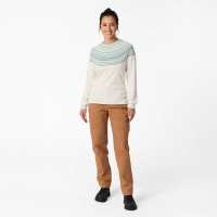 Royal Robbins Westlands Fairisle Crew Chalk Htr Manzanita Pt trui