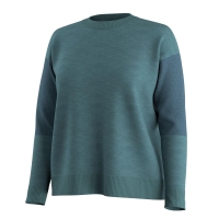 Smartwool Edgewood Crew Sweater Everyday Women's Dark Dusty Teal Marl trui