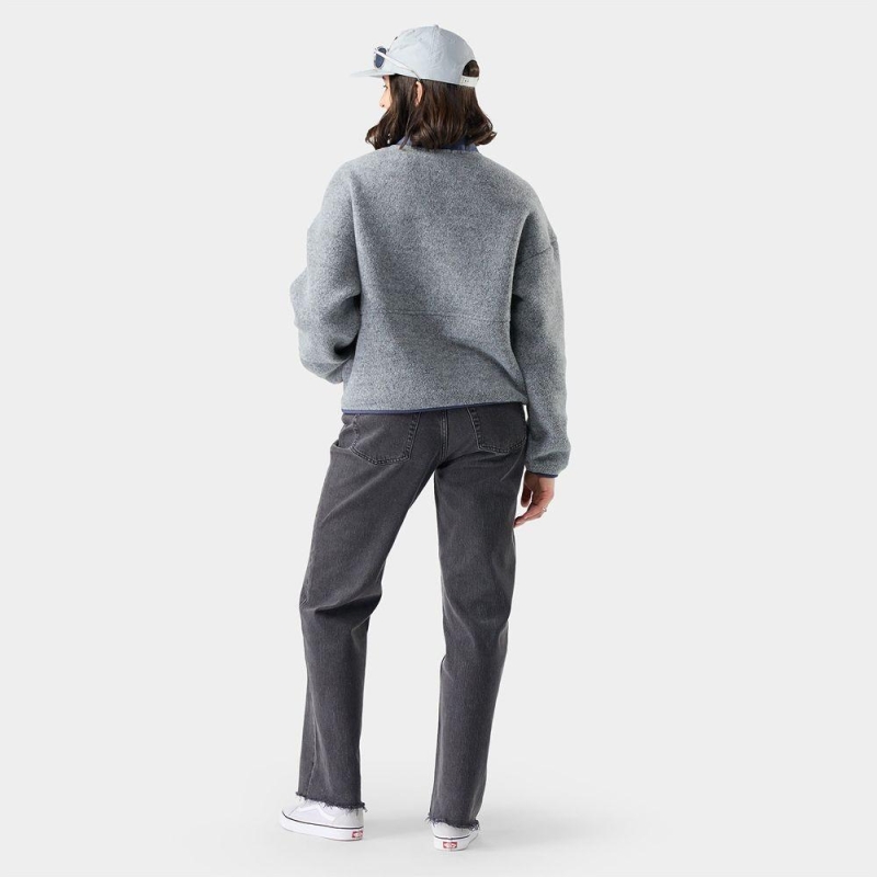 Smartwool Second Cut Fleece 1/2 Zip Everyday Women's Light Navy trui