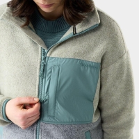 Smartwool Second Cut Fleece Jacket Everyday Women's Green Tea vest