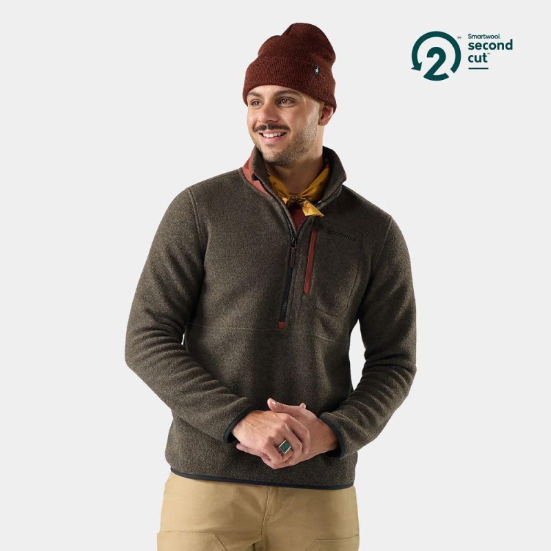 Smartwool Second Cut Fleece 1/2 Zip Everyday Burnt Sienna trui