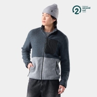 Smartwool Second Cut Fleece Jacket Everyday Light Gray/Deep Navy trui