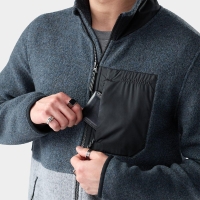Smartwool Second Cut Fleece Jacket Everyday Light Gray/Deep Navy trui