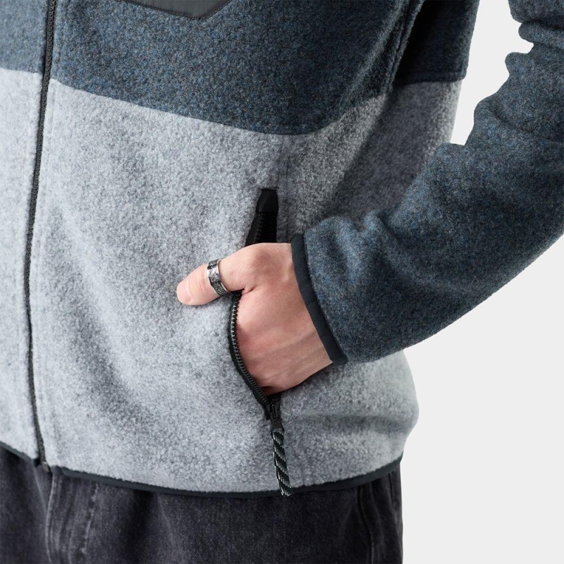 Smartwool Second Cut Fleece Jacket Everyday Light Gray/Deep Navy trui