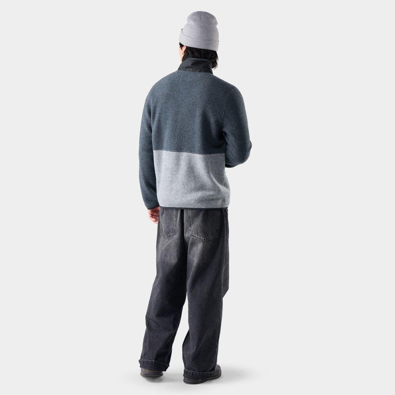 Smartwool Second Cut Fleece Jacket Everyday Light Gray/Deep Navy trui