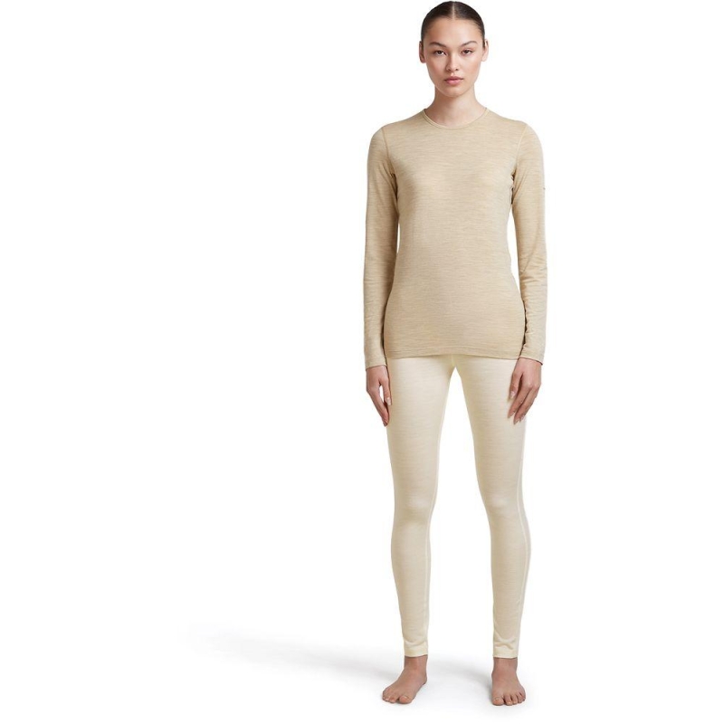 Icebreaker 200 Oasis LS Crewe Women's Bay Hthr lange mouw shirt