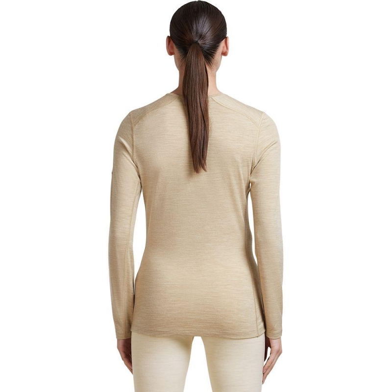 Icebreaker 200 Oasis LS Crewe Women's Bay Hthr lange mouw shirt