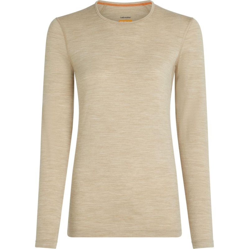Icebreaker 200 Oasis LS Crewe Women's Bay Hthr lange mouw shirt
