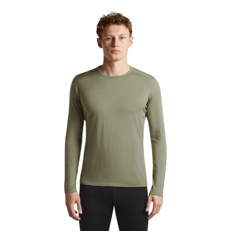 Icebreaker 200 Oasis LS Crewe Lichen lange mouw shirt