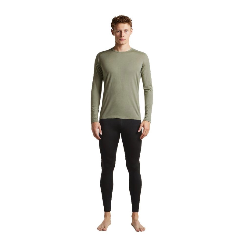 Icebreaker 200 Oasis LS Crewe Lichen lange mouw shirt