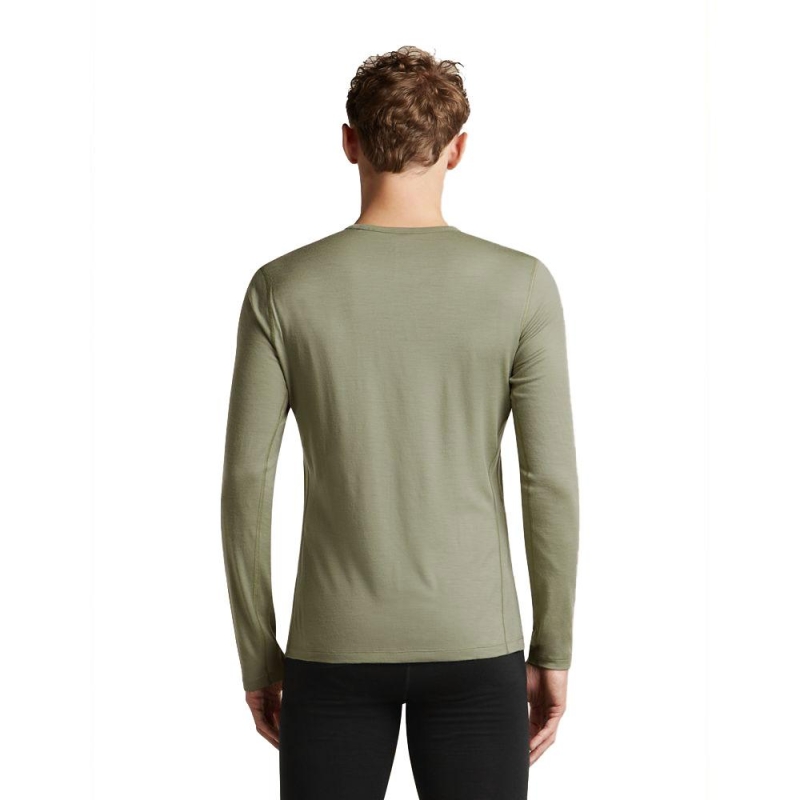 Icebreaker 200 Oasis LS Crewe Lichen lange mouw shirt