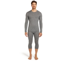 Icebreaker 200 Oasis LS Crewe Gritstone Hthr lange mouw shirt