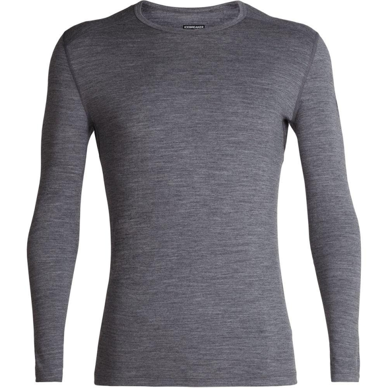 Icebreaker 200 Oasis LS Crewe Gritstone Hthr lange mouw shirt
