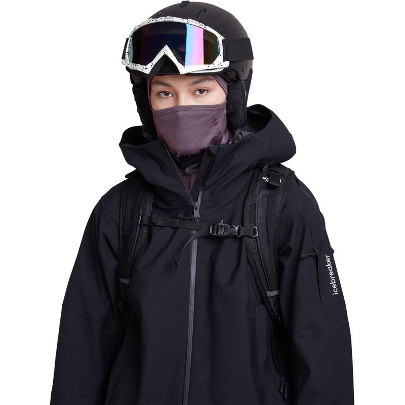 Icebreaker Mer 360 RealF Element Balaclava Grey Plum muts