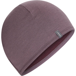 Icebreaker 201 Oasis Revers Beanie Dk Berry/Grey Plum