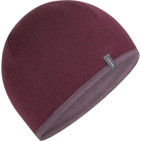 Icebreaker 201 Oasis Revers Beanie Dk Berry/Grey Plum muts