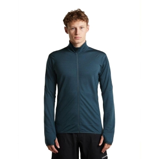 Icebreaker Merino 300 RealFleece Descend LS Zip Abyss