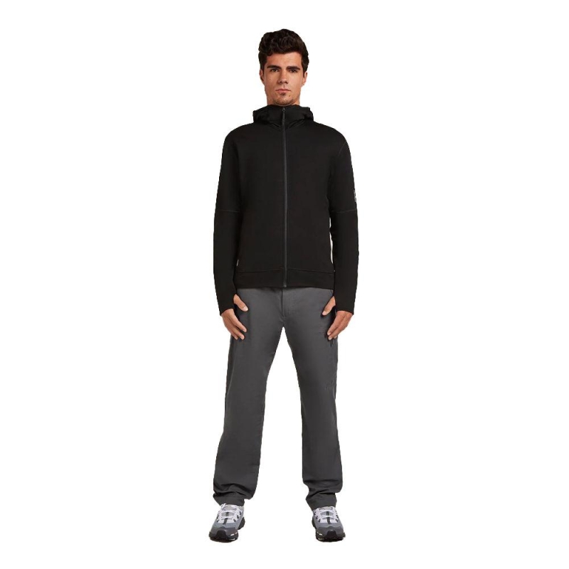 Icebreaker Merino 360 RealFleece Elemental LS Hood Black vest