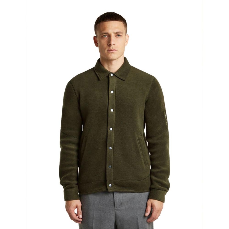 Icebreaker Merino 800 RealF Classic Pile Shacket Dk Loden vest