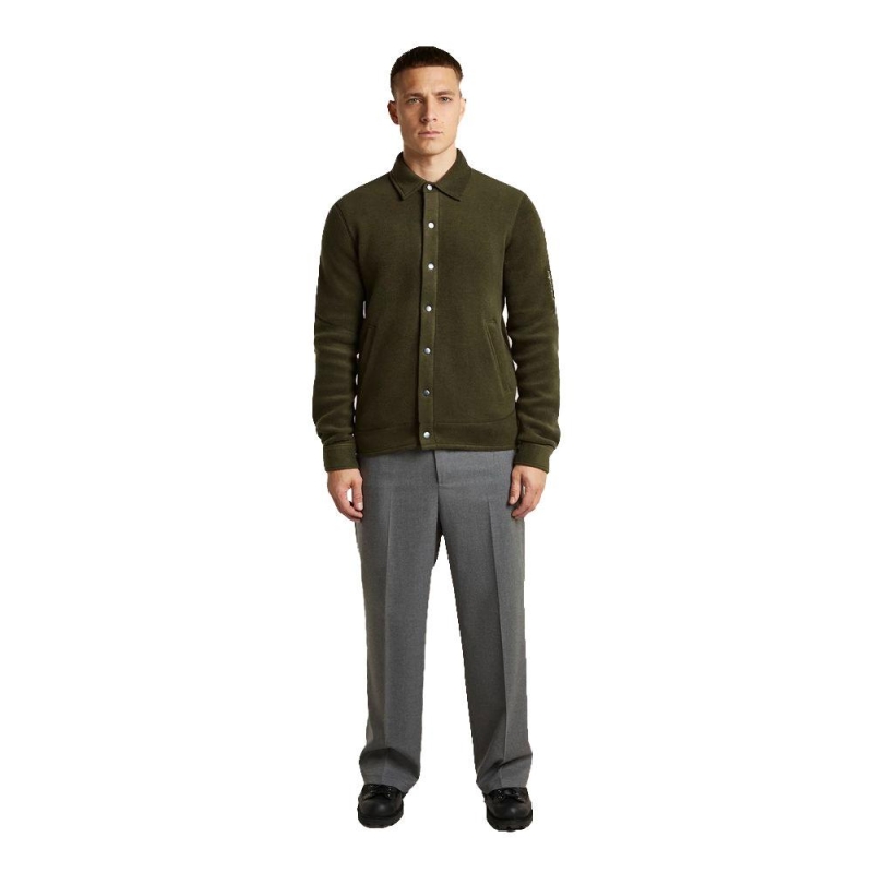 Icebreaker Merino 800 RealF Classic Pile Shacket Dk Loden vest