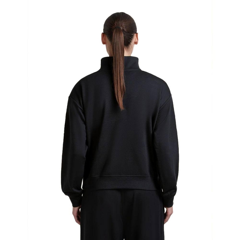 Icebreaker Mer B 150 Drift Relaxed LS Half Zip Women's Black vest