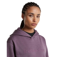 Icebreaker Mer 360 RealFleece Elemental LS Hood Women's Grey Plum vest