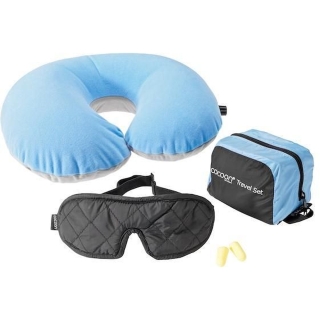 Cocoon Travel Set Ultralight - 3 pieces Light Blue / Black