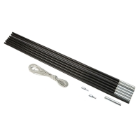Bo-Camp Boogstok Vervangingsset Fibreglas 11mm haring, scheerlijn en stok