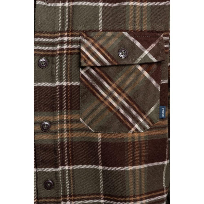 Narsaq Sermilik Dark Green overhemd