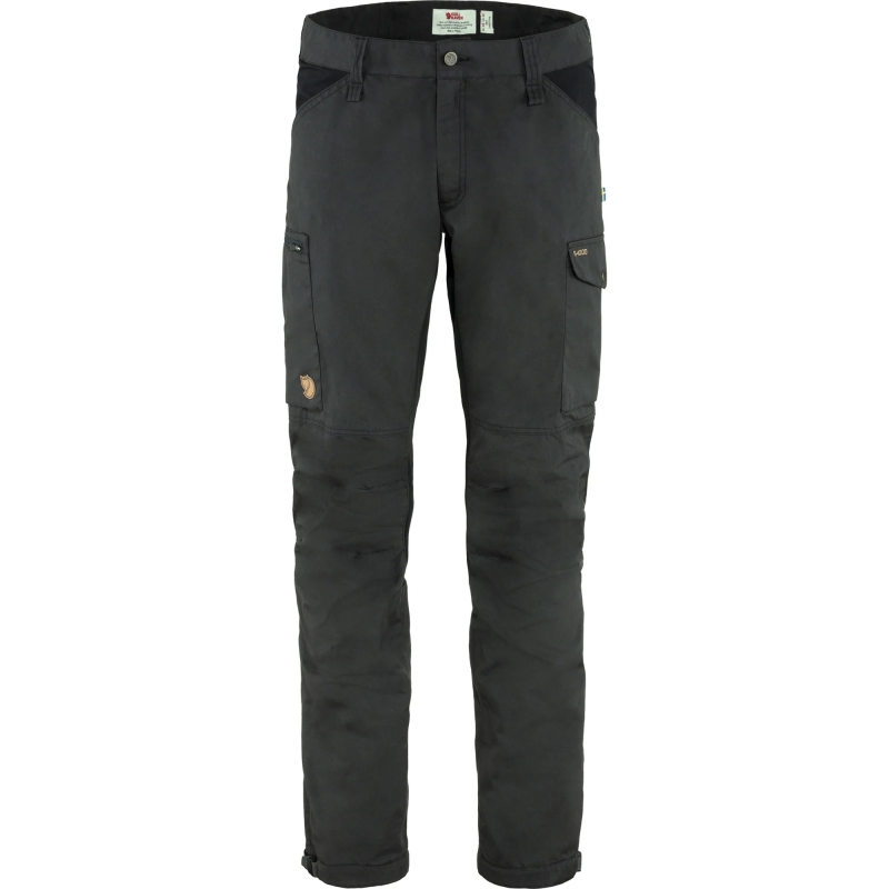 Fjällräven Kaipak Trousers Regular Dark Grey-Black lange broek